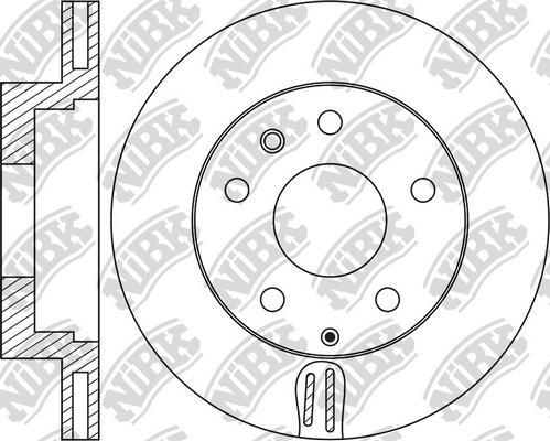 Akebono BN-0227 - Brake Disc autospares.lv