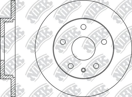 NiBK RN34004 - Brake Disc autospares.lv