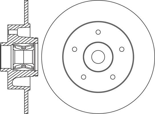 NiBK RN3009H - Brake Disc autospares.lv