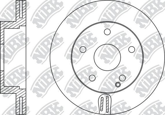 NiBK RN31001 - Brake Disc autospares.lv