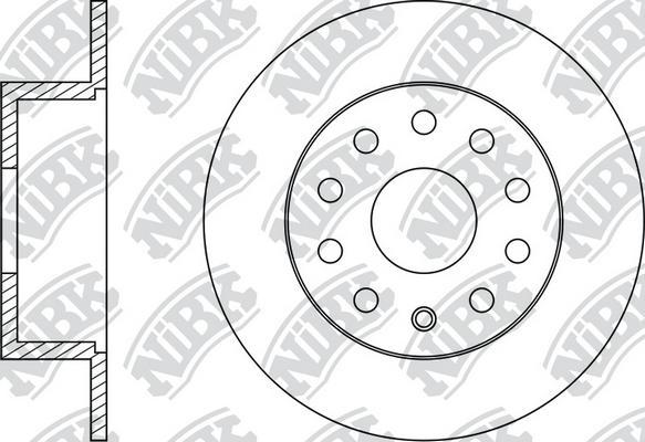 NiBK RN33004 - Brake Disc autospares.lv