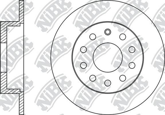 NiBK RN33005 - Brake Disc autospares.lv