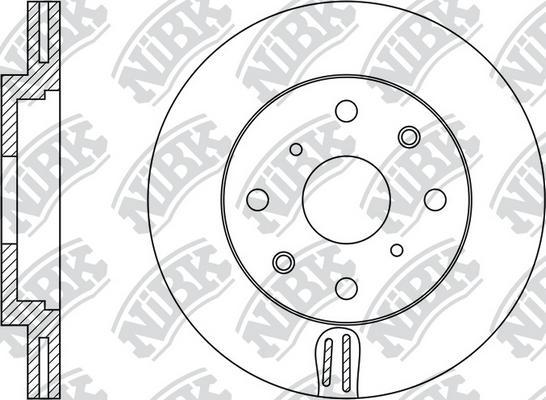 NiBK RN29001 - Brake Disc autospares.lv