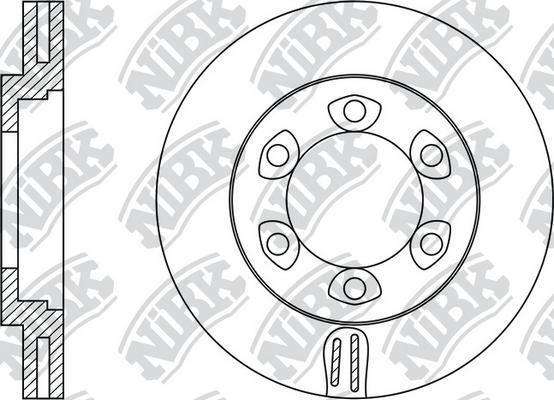 NiBK RN24001 - Brake Disc autospares.lv