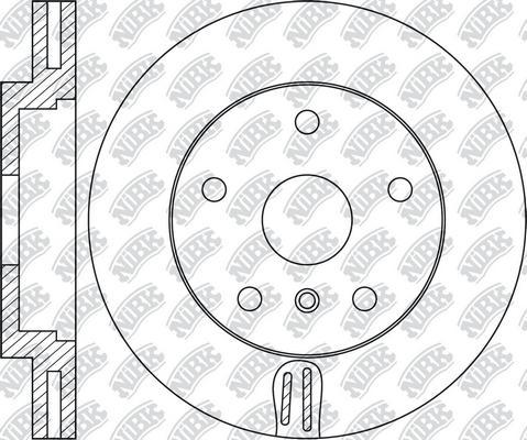 NiBK RN2075 - Brake Disc autospares.lv