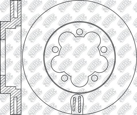 NiBK RN2076 - Brake Disc autospares.lv