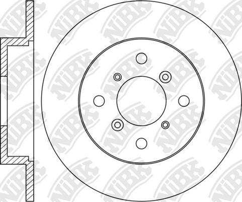 NiBK RN2071 - Brake Disc autospares.lv