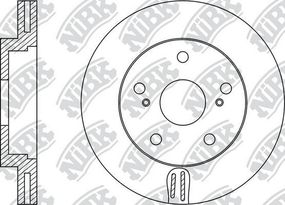 NiBK RN21001 - Brake Disc autospares.lv