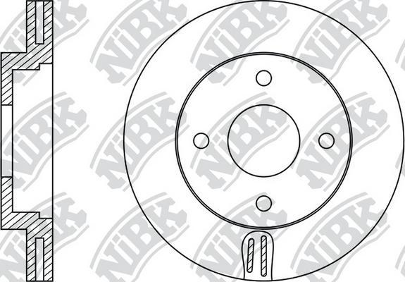 NiBK RN22004 - Brake Disc autospares.lv