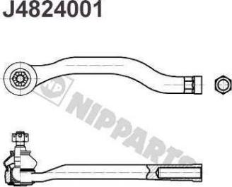 Nipparts J4824001 - Tie Rod End autospares.lv