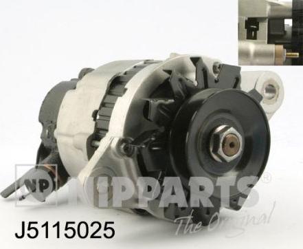 Nipparts J5115025 - Alternator autospares.lv