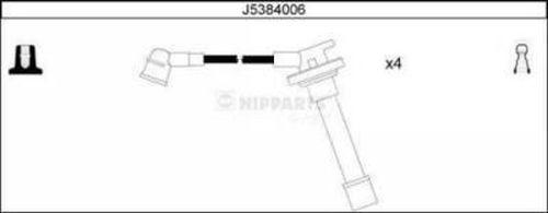 Nipparts J5384006 - Ignition Cable Kit autospares.lv