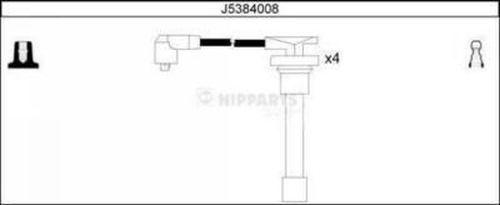 Nipparts J5384008 - Ignition Cable Kit autospares.lv