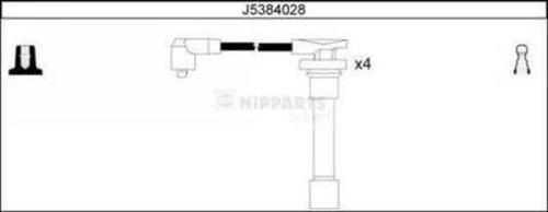 Nipparts J5384028 - Ignition Cable Kit autospares.lv