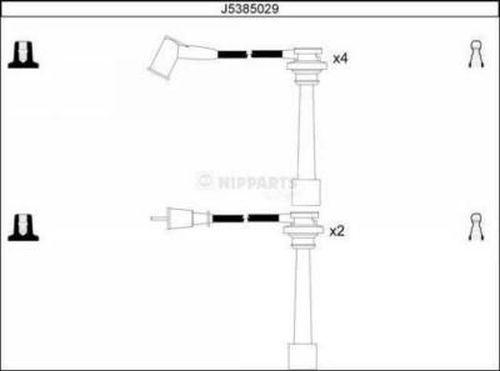 Nipparts J5385029 - Ignition Cable Kit autospares.lv