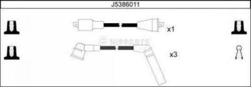 Nipparts J5386011 - Ignition Cable Kit autospares.lv