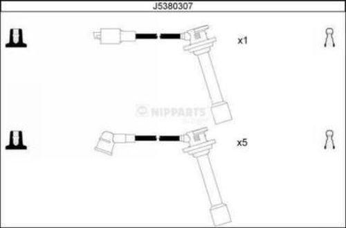 Nipparts J5380307 - Ignition Cable Kit autospares.lv