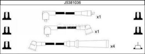 Nipparts J5381036 - Ignition Cable Kit autospares.lv