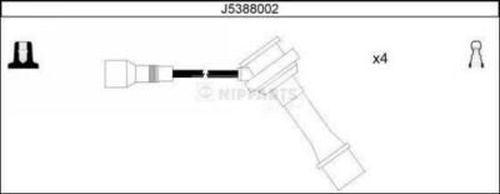 Nipparts J5388002 - Ignition Cable Kit autospares.lv