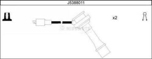 Nipparts J5388011 - Ignition Cable Kit autospares.lv