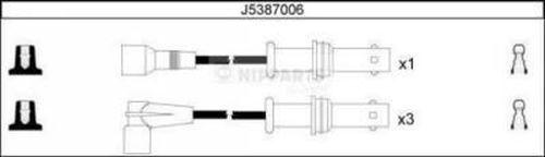 Nipparts J5387006 - Ignition Cable Kit autospares.lv