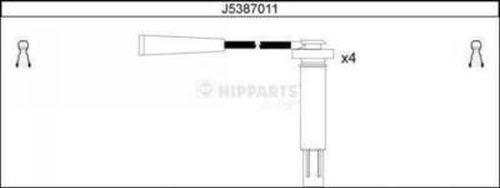 Nipparts J5387011 - Ignition Cable Kit autospares.lv