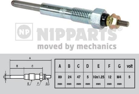 Nipparts J5719000 - Glow Plug autospares.lv