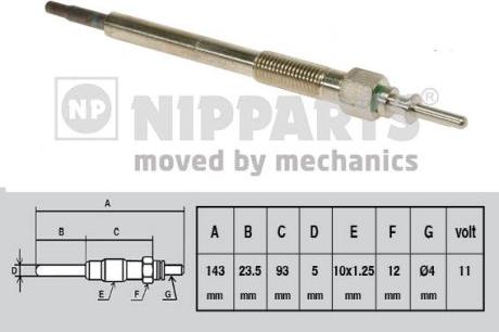 Nipparts J5714001 - Glow Plug autospares.lv