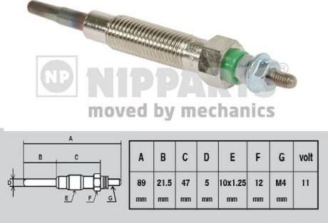 Nipparts J5715005 - Glow Plug autospares.lv