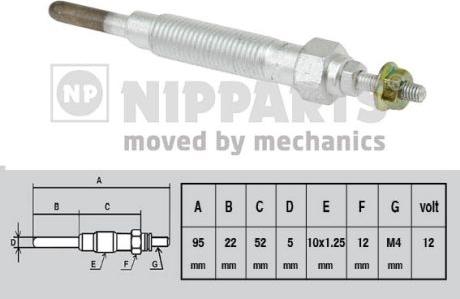 Nipparts J5715000 - Glow Plug autospares.lv
