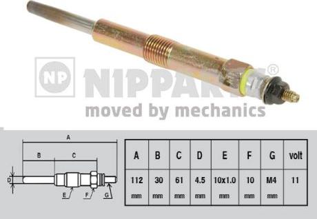 Nipparts J5710501 - Glow Plug autospares.lv