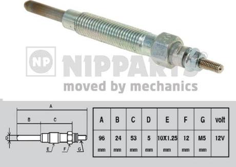 Nipparts J5710300 - Glow Plug autospares.lv