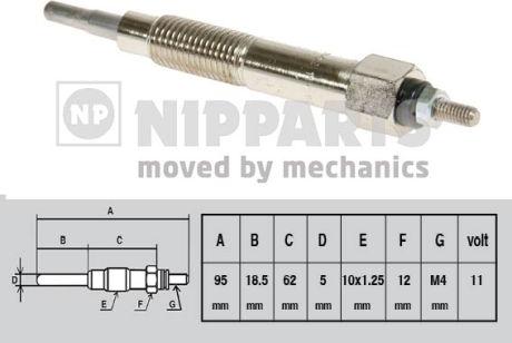 Nipparts J5711016 - Glow Plug autospares.lv