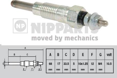 Nipparts J5711018 - Glow Plug autospares.lv