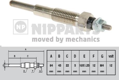 Nipparts J5713005 - Glow Plug autospares.lv