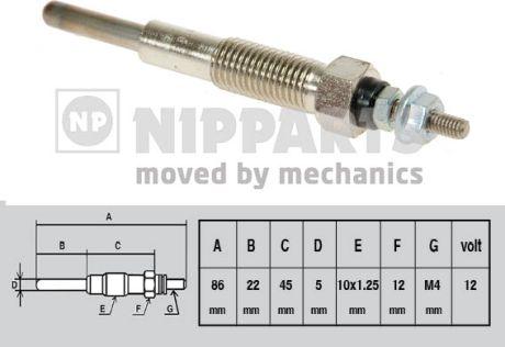 Nipparts J5713002 - Glow Plug autospares.lv