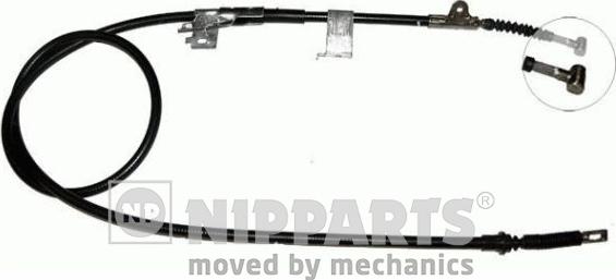 Nipparts J15237 - Cable, parking brake autospares.lv