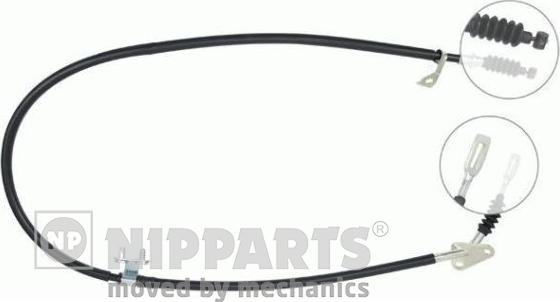 Nipparts J11117 - Cable, parking brake autospares.lv