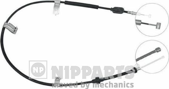 Nipparts J13888 - Cable, parking brake autospares.lv