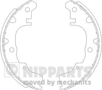 Nipparts J3506003 - Brake Shoe Set autospares.lv