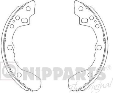 Nipparts J3500308 - Brake Shoe Set autospares.lv