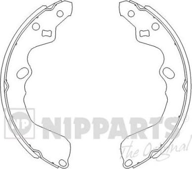 Nipparts J3500319 - Brake Shoe Set autospares.lv