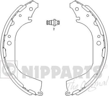 Nipparts J3501045 - Brake Shoe Set autospares.lv