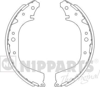 Nipparts J3501040 - Brake Shoe Set autospares.lv