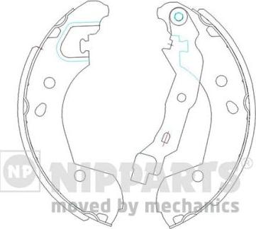 Nipparts J3501055 - Brake Shoe Set autospares.lv