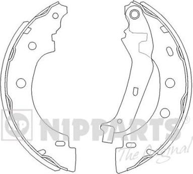 Nipparts J3501056 - Brake Shoe Set autospares.lv