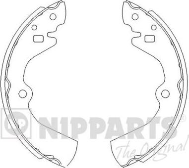 Nipparts J3501034 - Brake Shoe Set autospares.lv