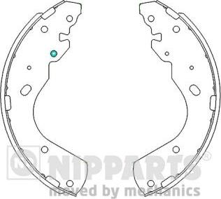 Nipparts J3503051 - Brake Shoe Set autospares.lv