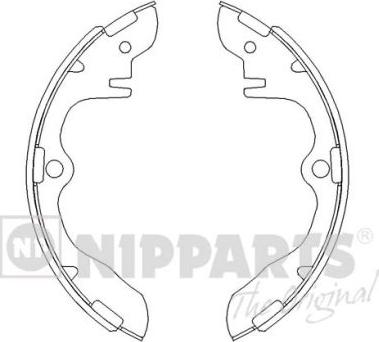 Nipparts J3503013 - Brake Shoe Set autospares.lv