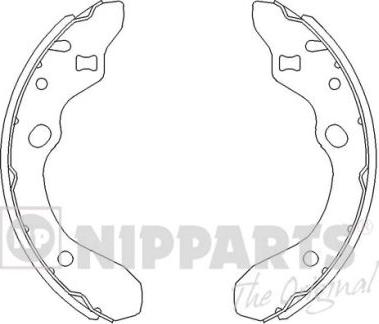 Nipparts J3503036 - Brake Shoe Set autospares.lv